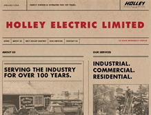 Tablet Screenshot of holleyelectric.ca